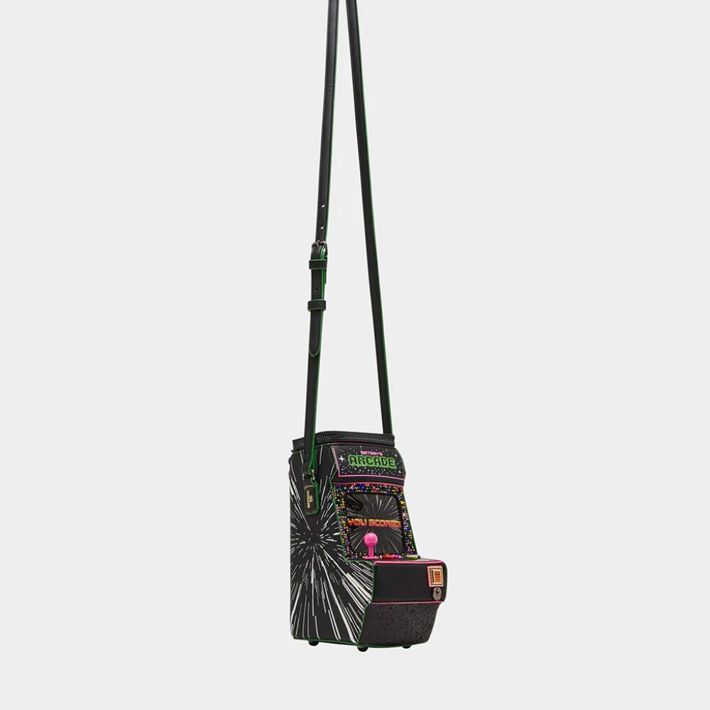 Betsey Johnson Kitsch Scored! Crossbody Black Arcade NWT - Picture 7 of 16